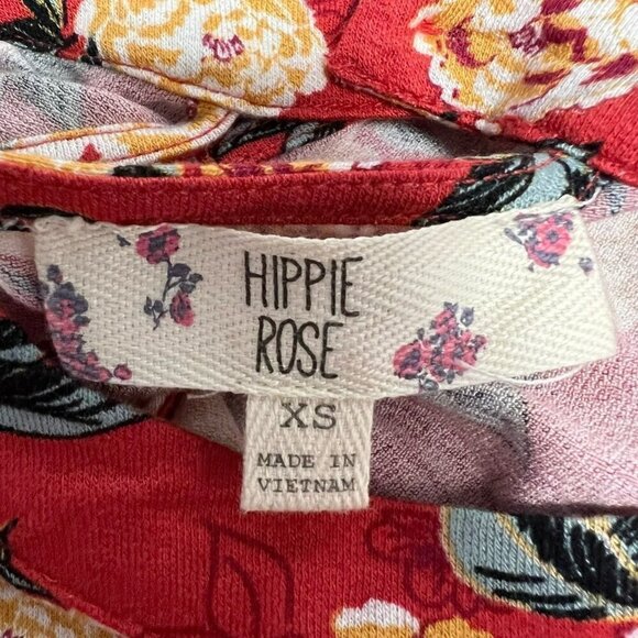 Hippie Rose Womens A Line Dress Multicolor Floral Stretch Sleeveless XS - Picture 10 of 11